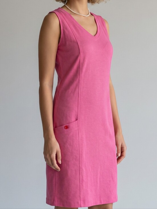 Horny Toad Dresses & Skirts - Horny Toad Pink Flexcell Tomboy Shift V-neck Tank Dress S